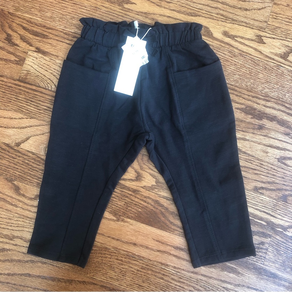 NEW Zara Black Sweatpants 12-18 Months - Picture 2 of 8
